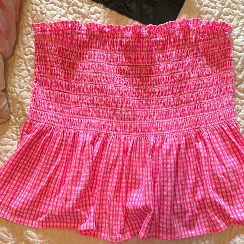 LILLY PULITZER Jadis Top in Pink Isle Along The Same Line - Excellent condition